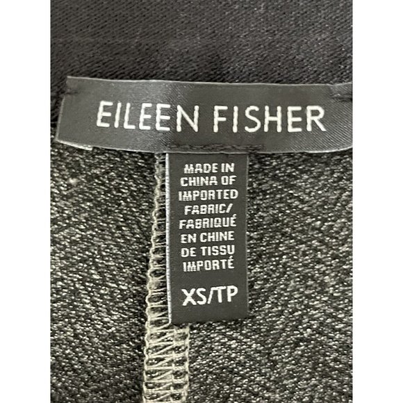 Eileen Fisher Recycled Polyester Herringbone Stretch Leggings ‎ Side Stripe XS - Picture 5 of 10
